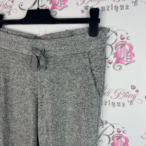 Z Supply pants joggers comfy stretchy black white Heather Gray Knit Pants - Picture 4 of 7